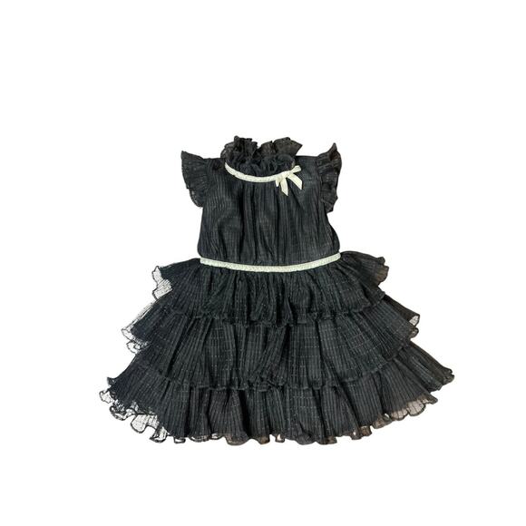 Janie and Jack Black Ruffle Dress - Picture 1 of 3